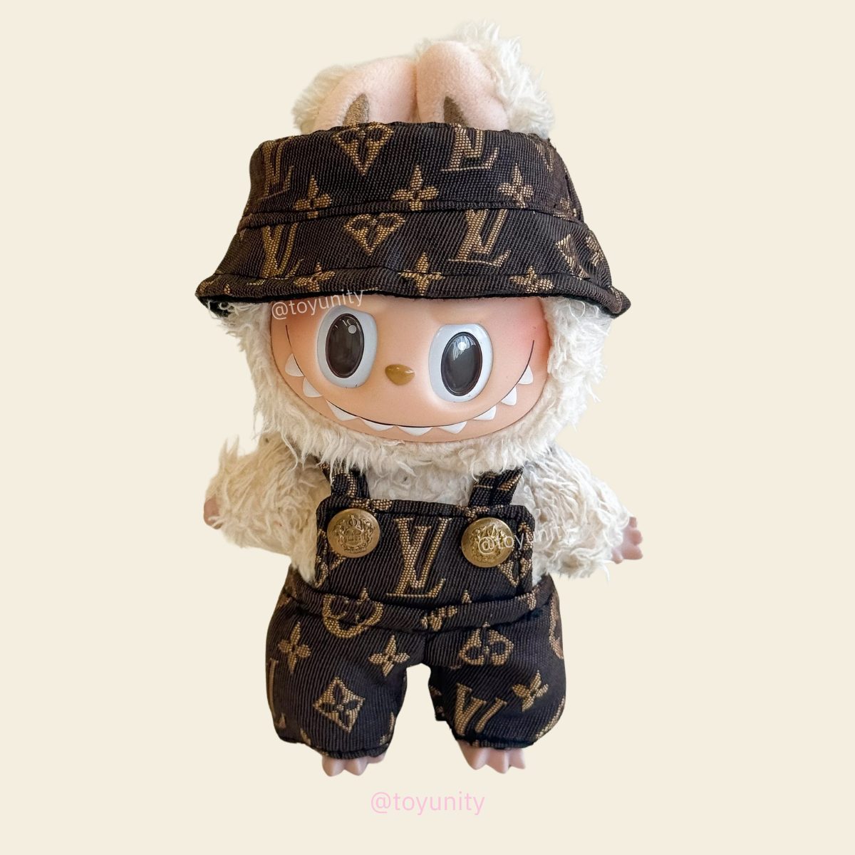 Labubu Luxe Brown Denim Set - L.V. Inspired ToyUnity