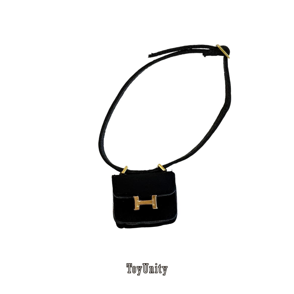 Labubu Mini H Crossbody Bag – Black Edition