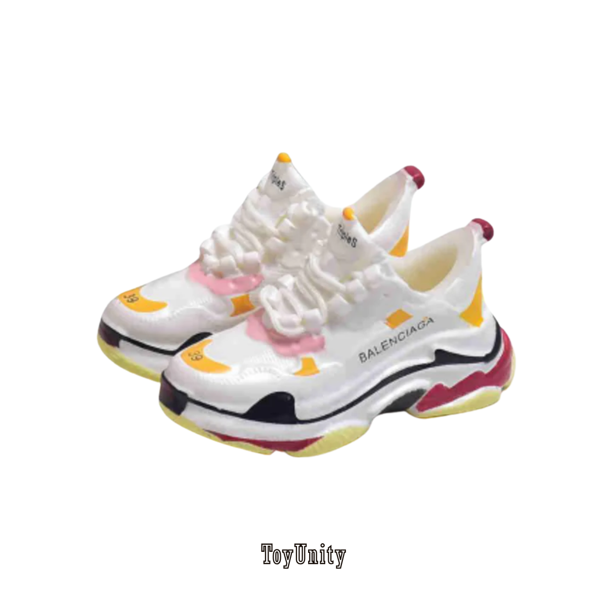 Dolls Designer Chunky Trainers - White Multicolor - ToyUnity