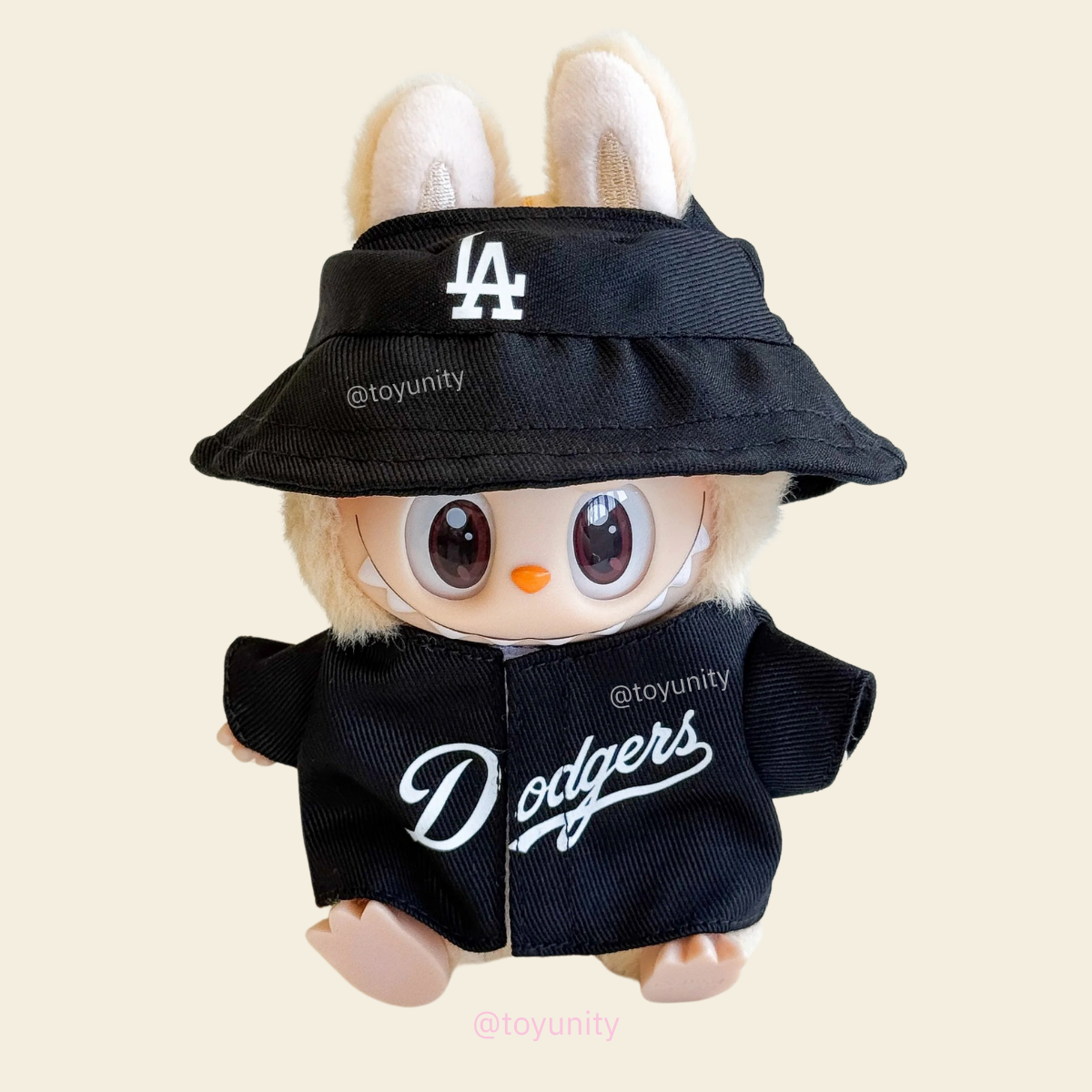 2-Piece Black Baseball Set for Collectible Dolls – Bucket Hat & Jersey ToyUnity