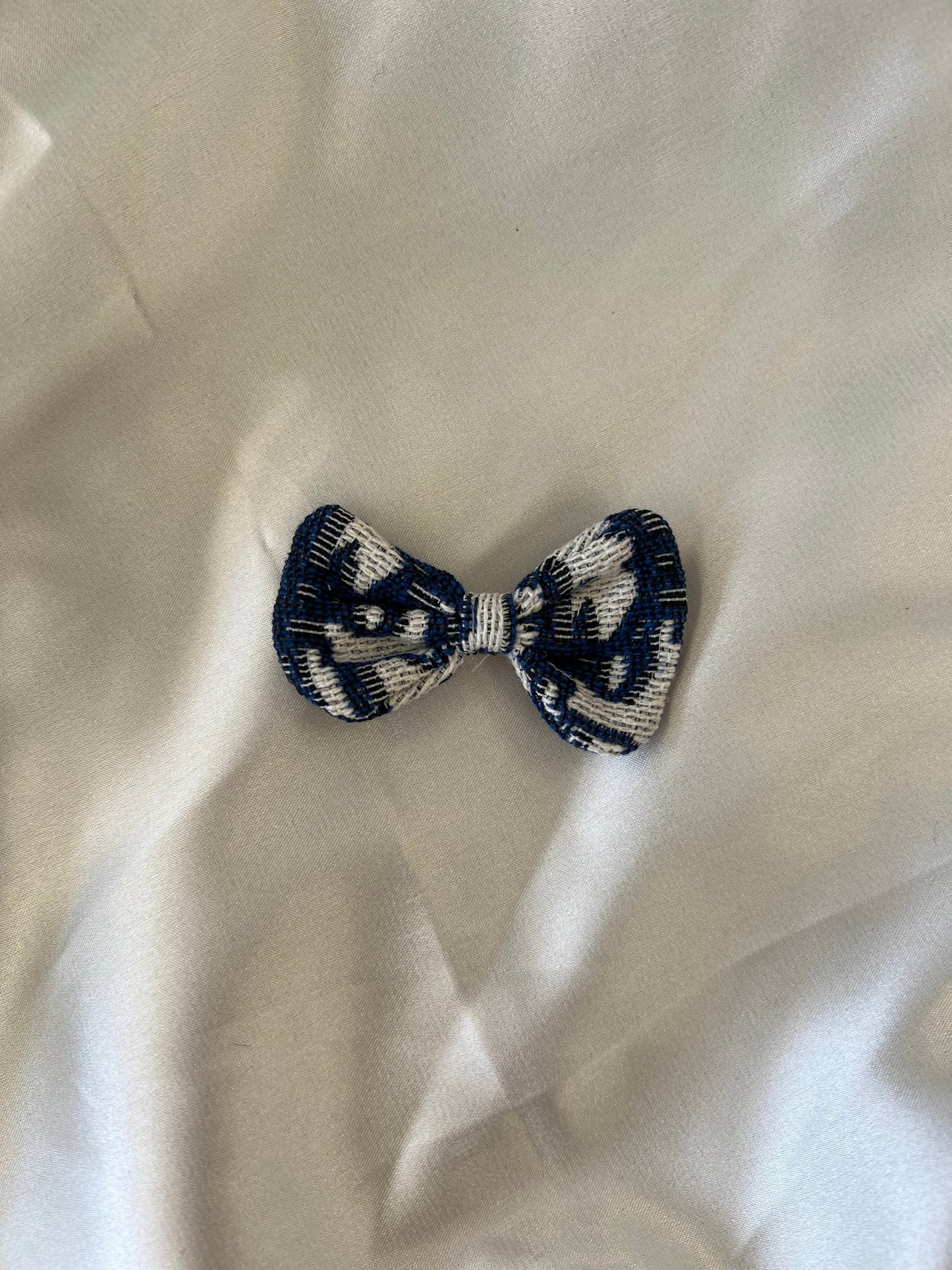 Labubu CD Inspired Navy & White Tweed Dress Set with Bow - ToyUnity