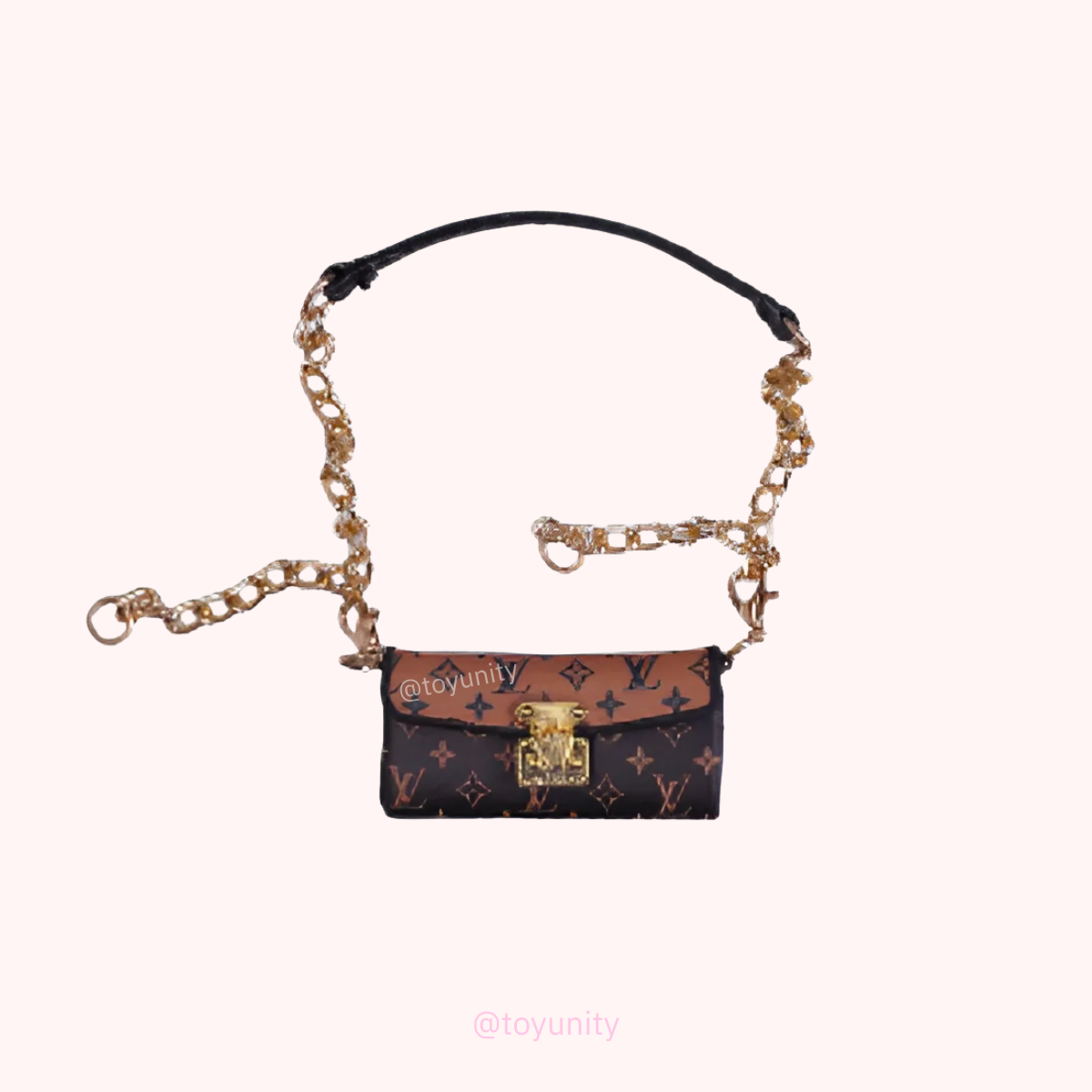 Mini Monogram Chain Flap Bag for Collectible Dolls – Luxury-Inspired Design ToyUnity