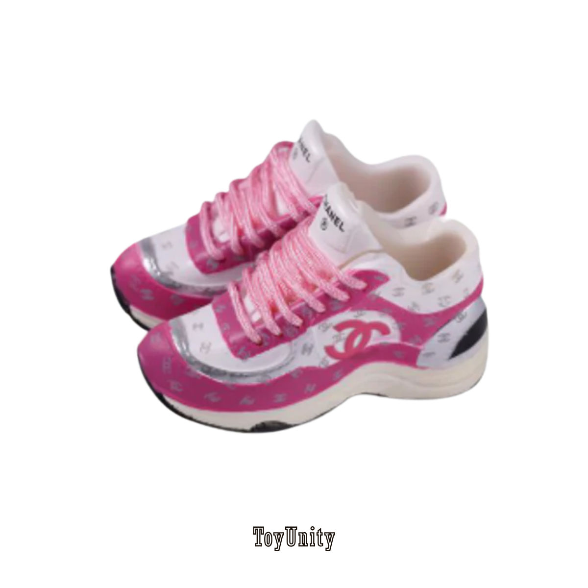 Dolls Coco Inspired Luxury Trainers Hot Pink