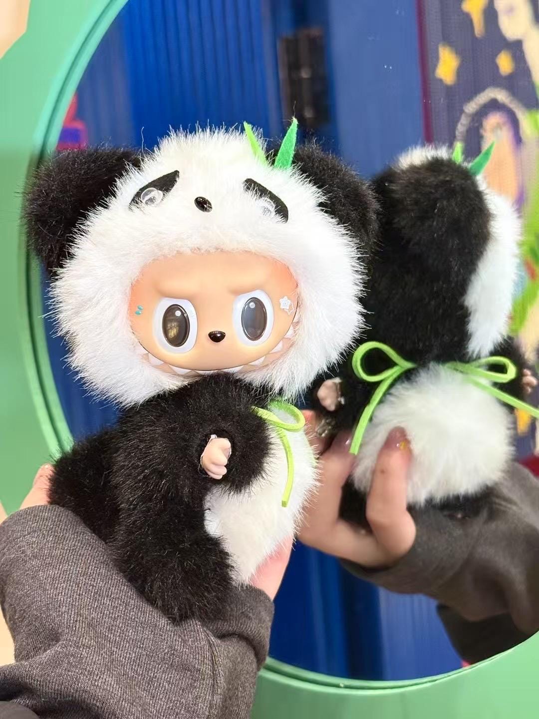 Custom labubu Doll Original Panda Black & white Handmade Modification | Limited RARE | DIY - ToyUnity