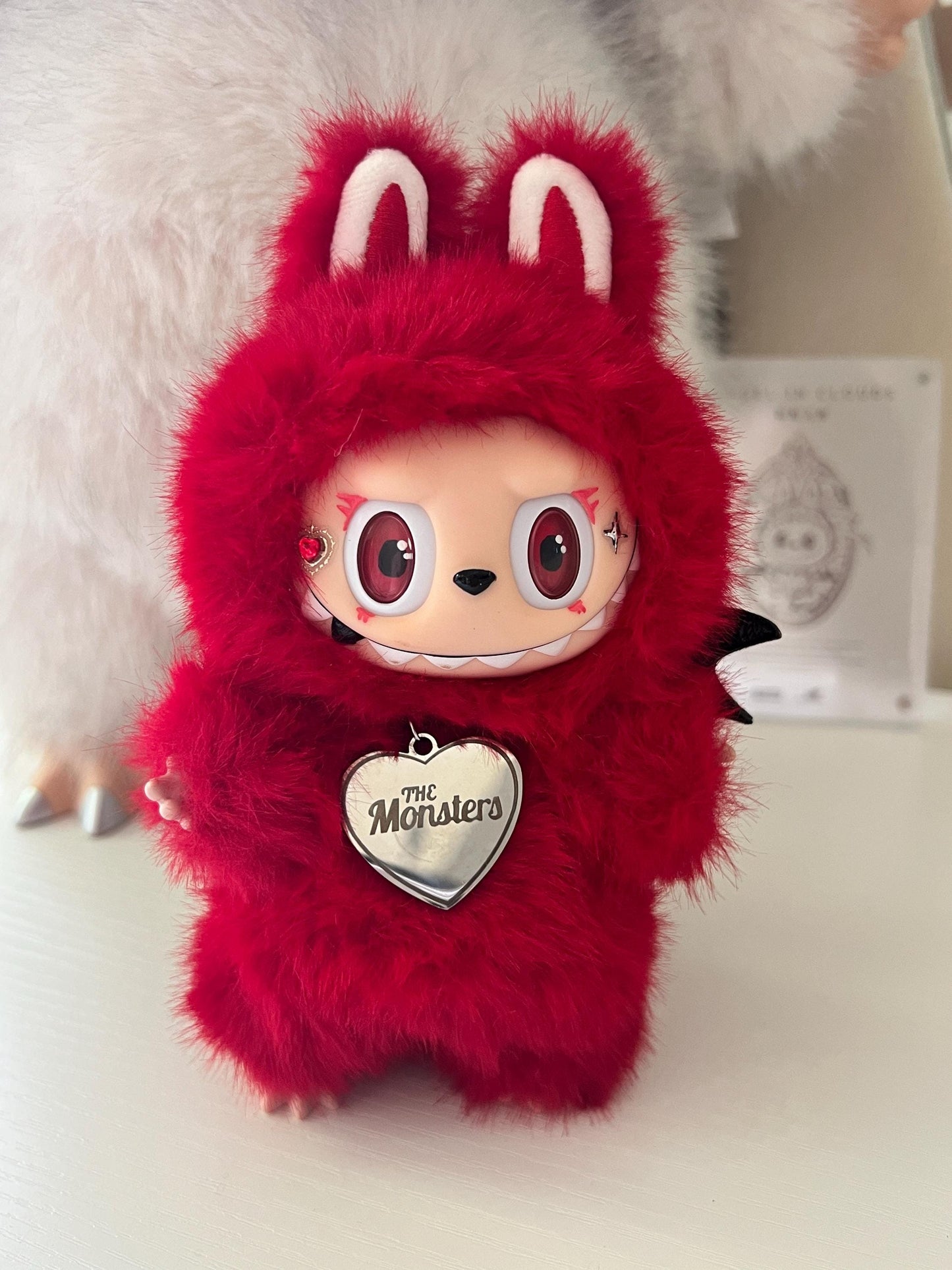 Custom labubu Doll Original red black wings Handmade Modification | Limited RARE | DIY - ToyUnity