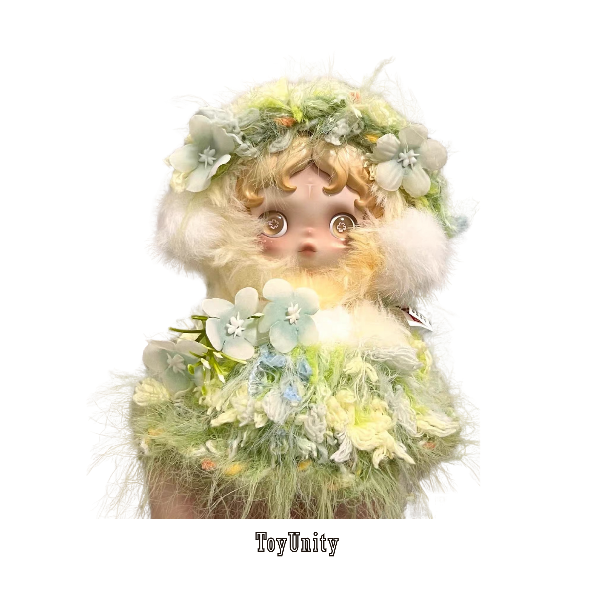 Green Floral Doll Dress & headband Set - ToyUnity