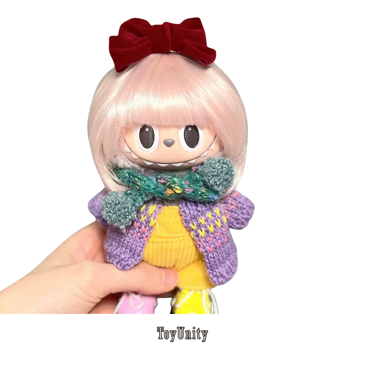 Labubu Cloth Pixie Color Pop Wig