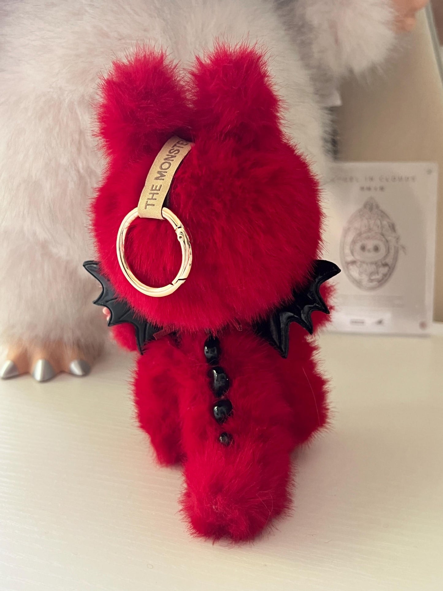 Custom labubu Doll Original red black wings Handmade Modification | Limited RARE | DIY - ToyUnity