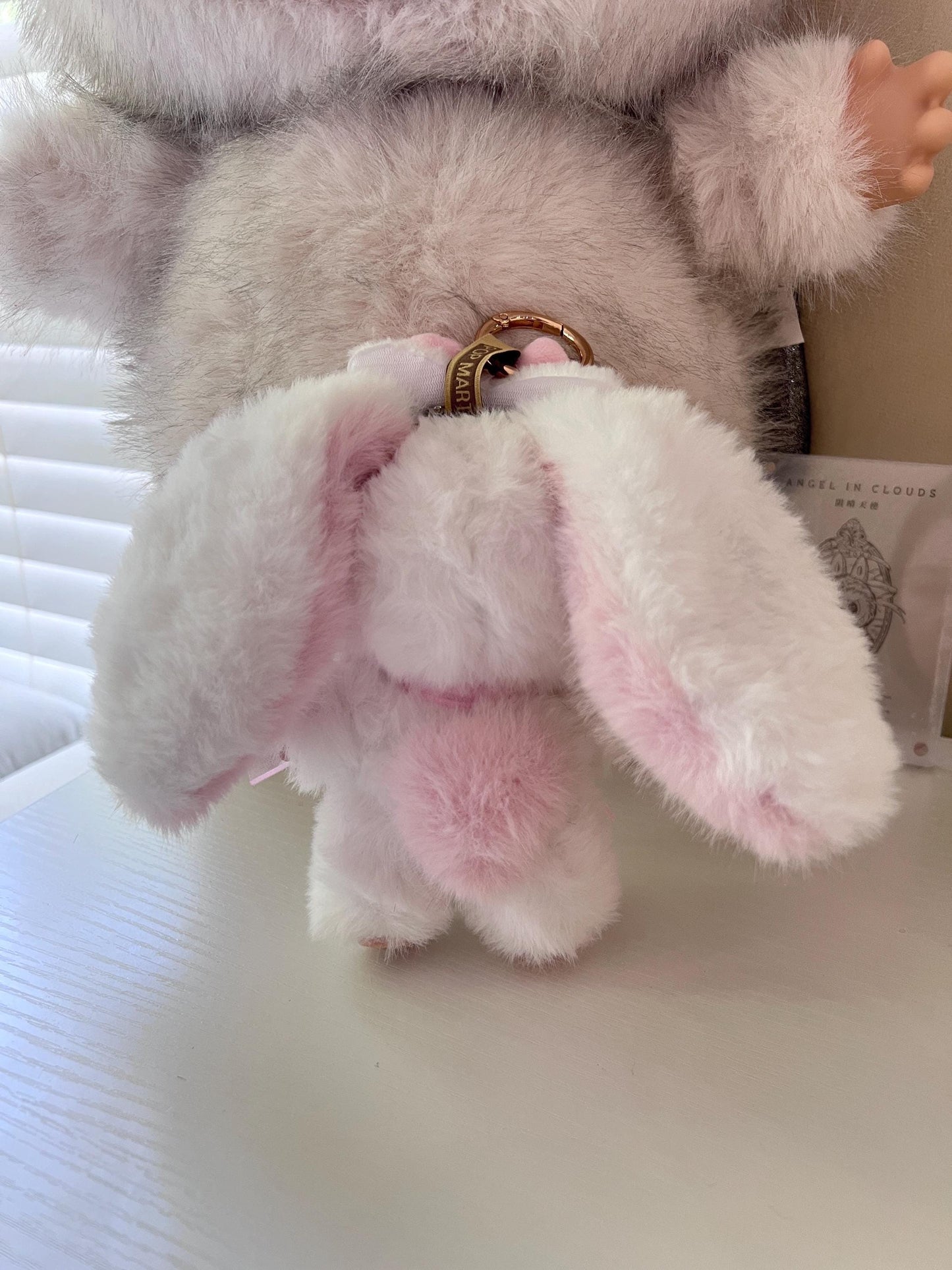 Custom labubu Doll Original bunny pink bow Handmade Modification | Limited RARE - ToyUnity