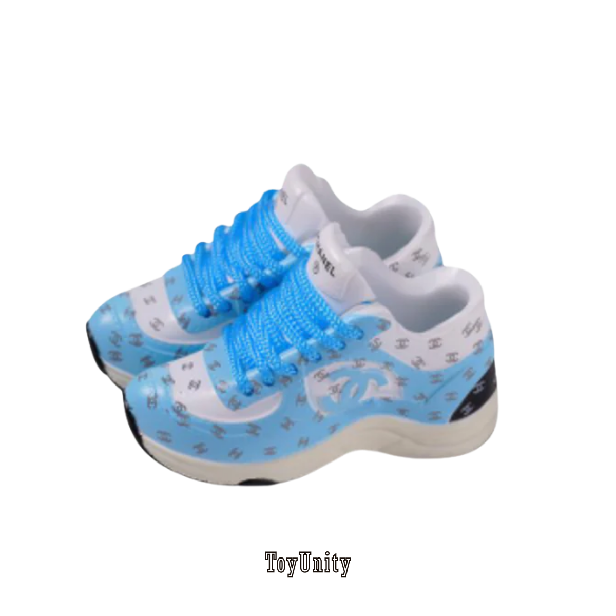 Dolls Coco Inspired Luxury Trainers Sky Blue - ToyUnity