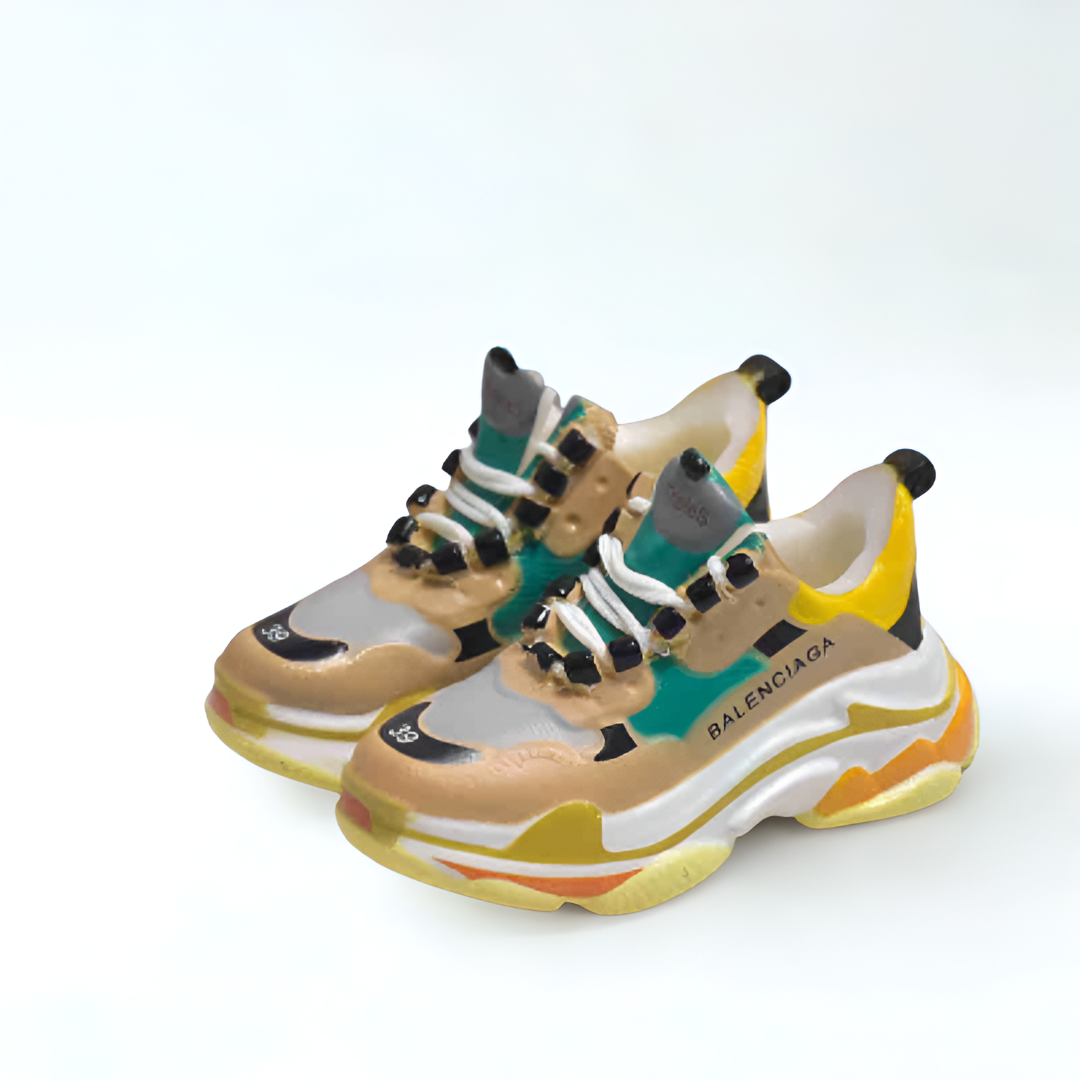 Labubu Designer Chunky Sneakers - Yellow Multicolor - ToyUnity