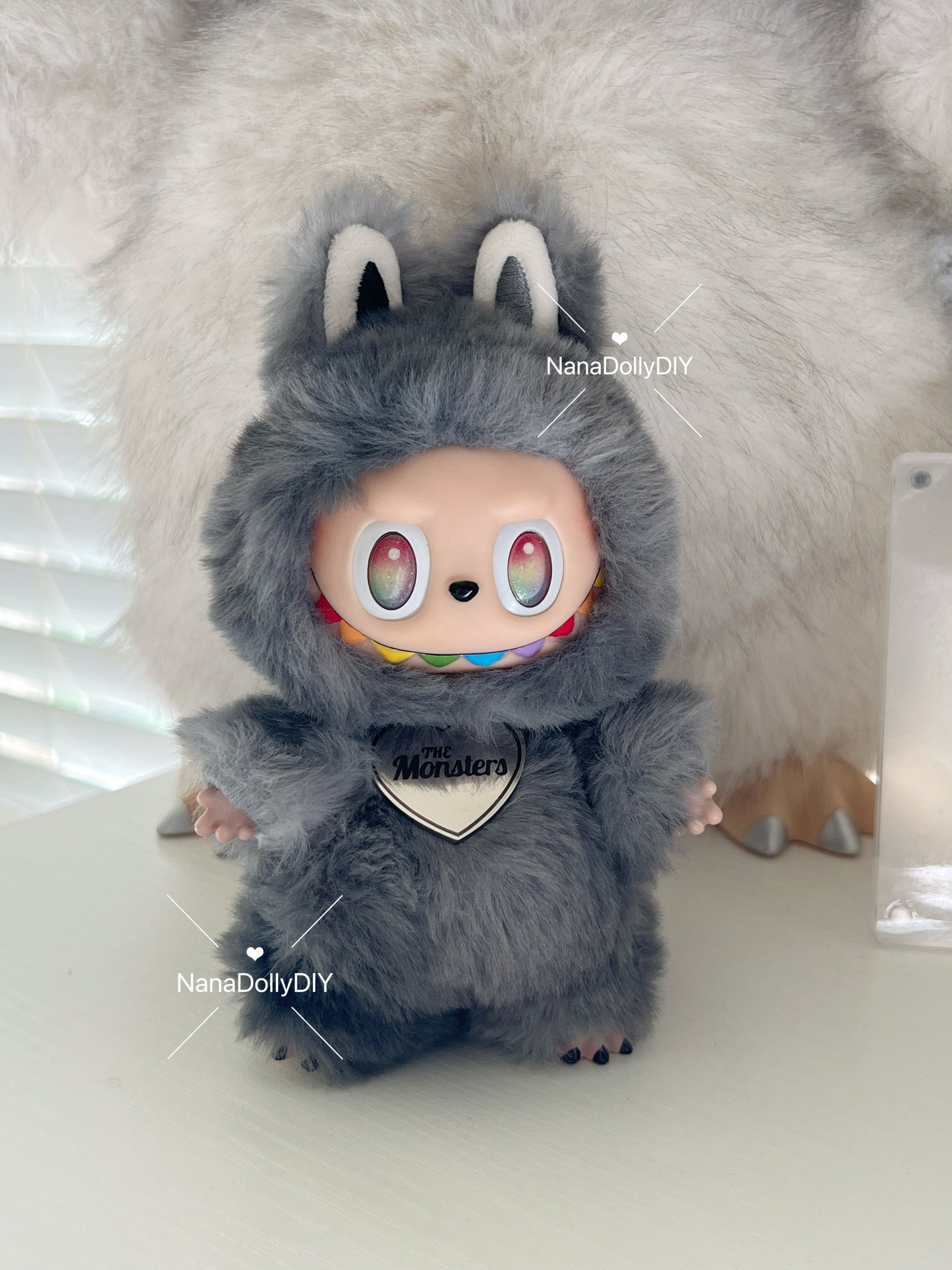 Custom labubu Doll Original V3 secret angel rainbow wings Handmade Modification | Limited RARE | DIY - ToyUnity