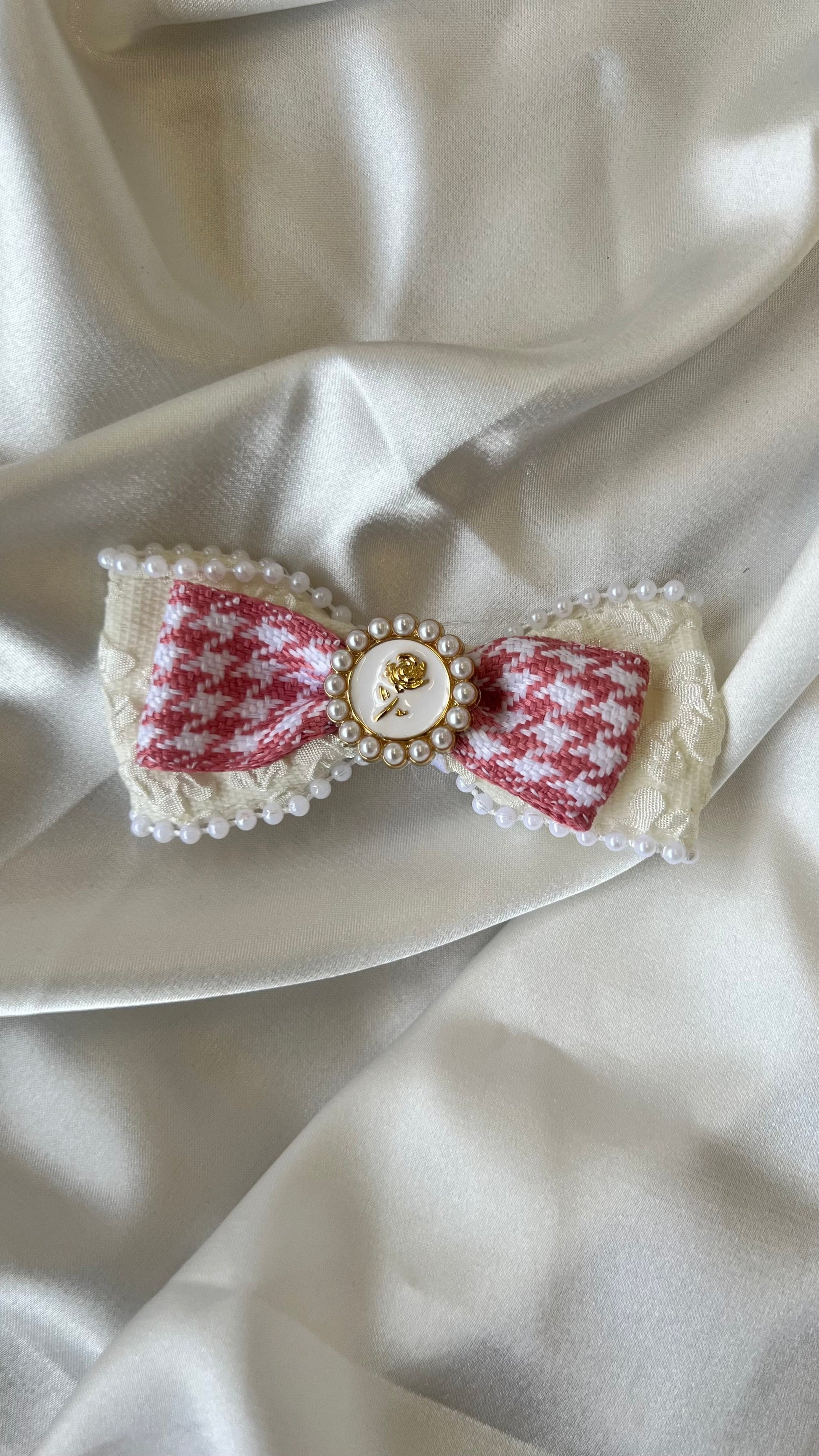 Labubu Elegant Pearl Tutu Set with Bow Headband - ToyUnity
