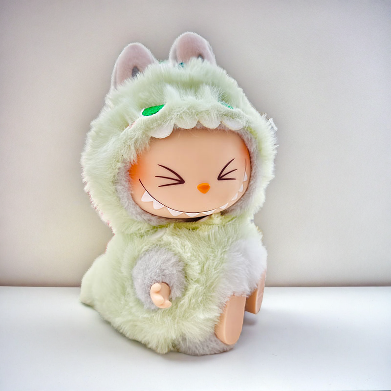 Labubu Mint Monster Set - Green Fluffy Character Costume - ToyUnity