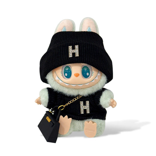 POP MART The Monsters Labubu Fashion Dress - Hermes Style Top+ Hat + Bag - ToyUnity