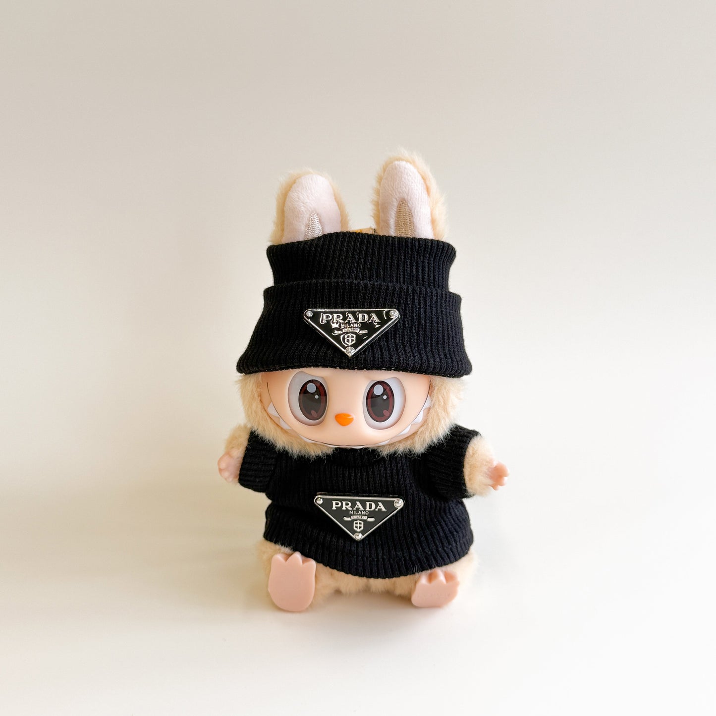 Labubu Luxury Ribbed Set - P Inspired Silver Logo - ToyUnity