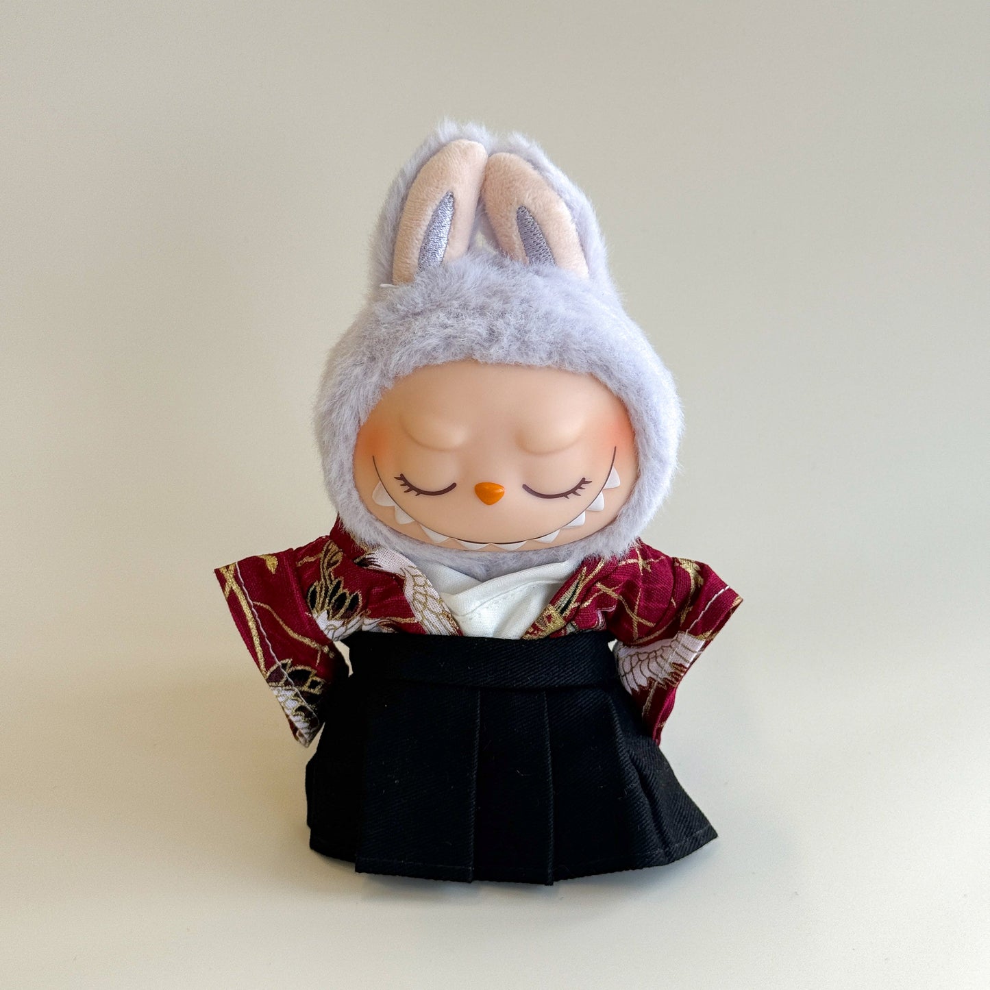 Labubu Male Kimono Set – Red Crane Pattern - ToyUnity