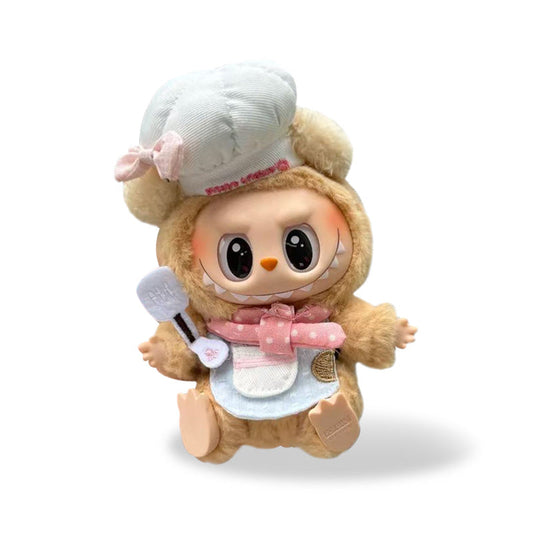 POP MART The Monsters Labubu Fashion Dress - A chef hat, apron, and spatula set - ToyUnity