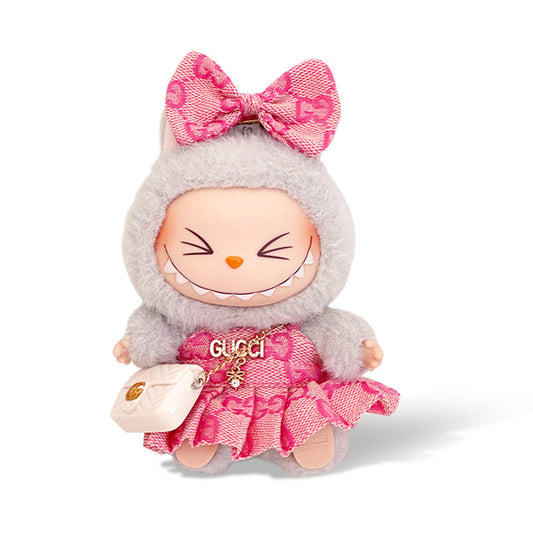 Fashion Dress - Pink Gucci Style Skirt + Bow + Gucci style bag - ToyUnity