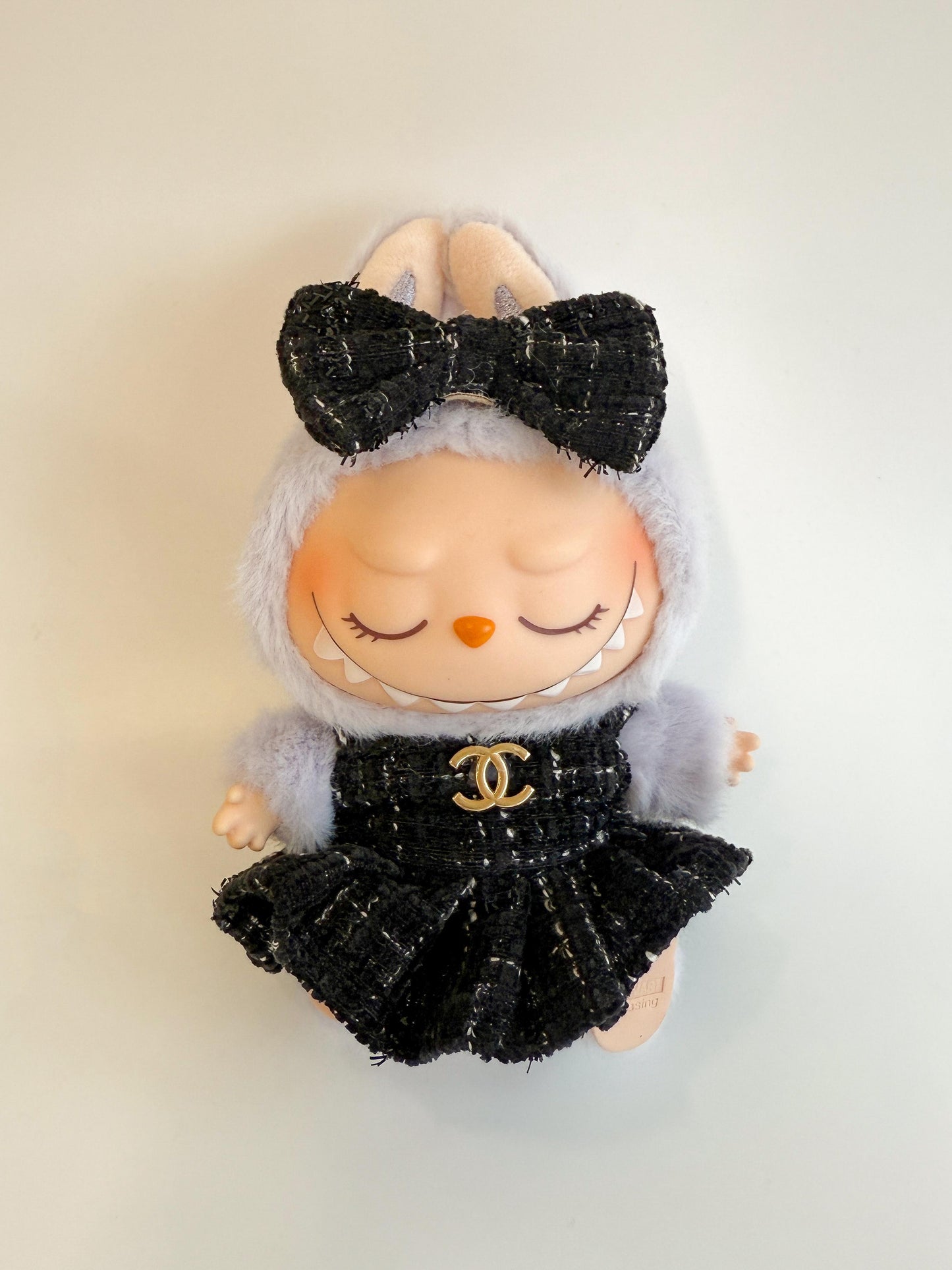 Labubu Haute Couture Black Tweed Dress Set - Coco Inspired - ToyUnity