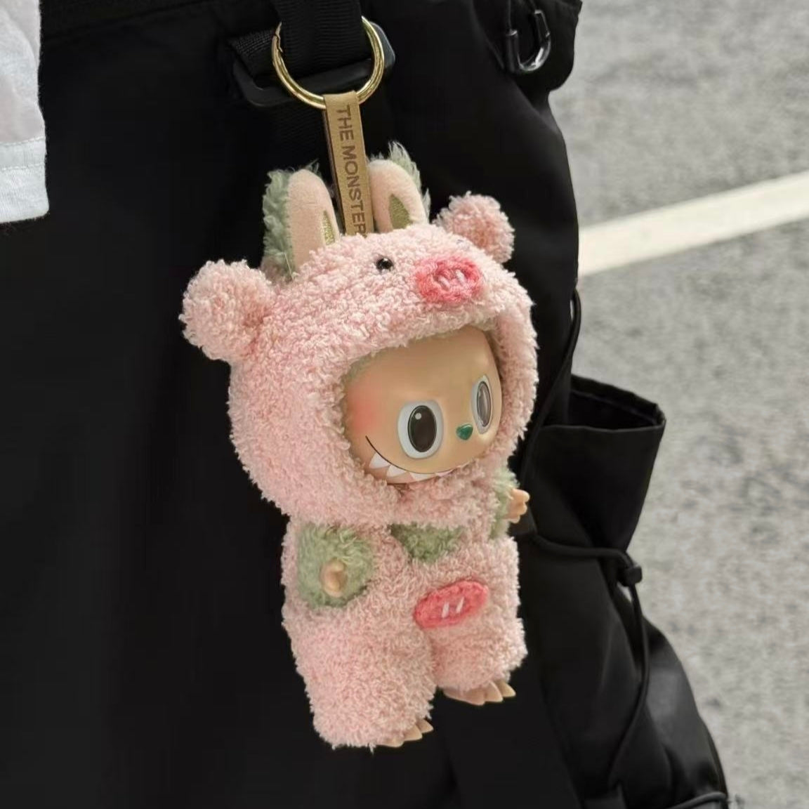 The Monsters Labubu Cloth Pink Piggy Overalls Set - 043 - ToyUnity