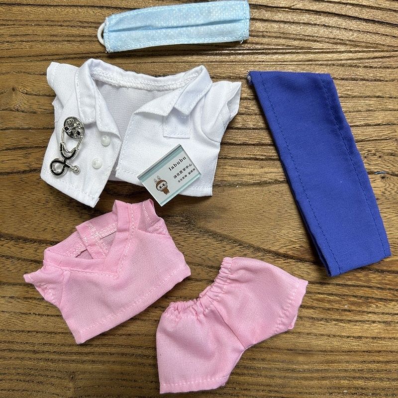 The Monsters Labubu Cloth Tiny Medic Wardrobe Pink