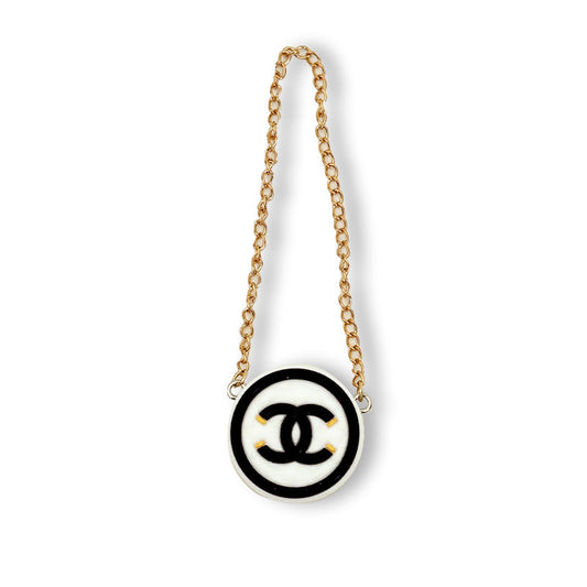 POP MART The Monsters Labubu Fashion Dress - Labubu White Chanel Style Round Bag - ToyUnity