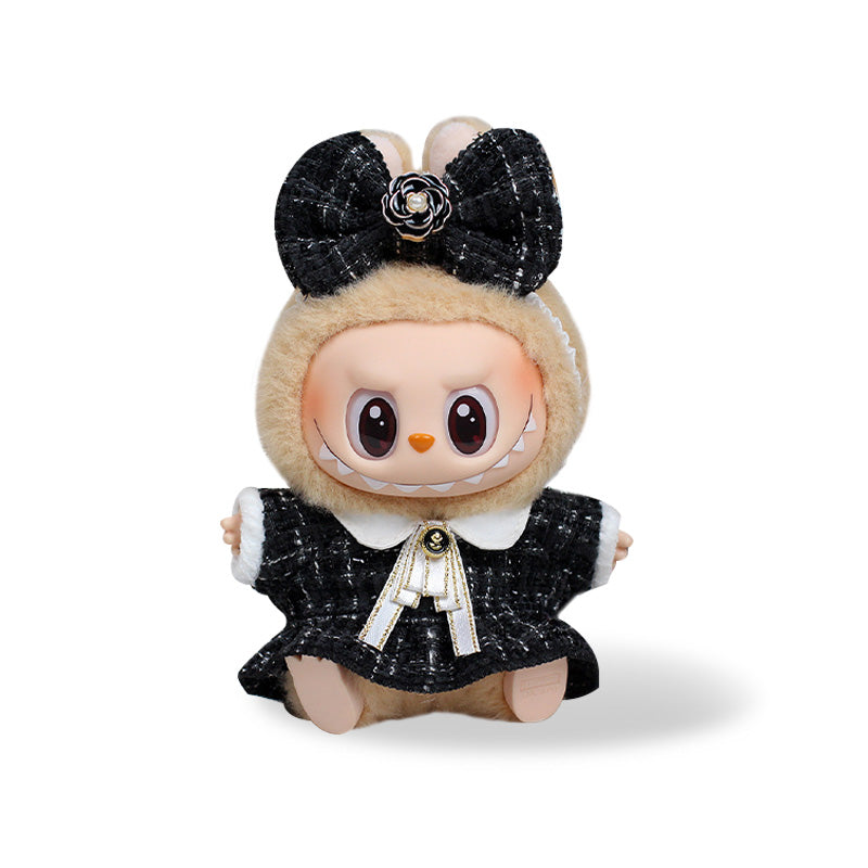 POP MART The Monsters Labubu Fashion Dress - Black Skirt + Bow - ToyUnity