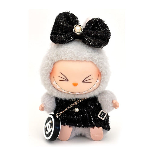 Fashion Dress - Black Chanel Style Skirt + Bow + Chanel style bag - ToyUnity