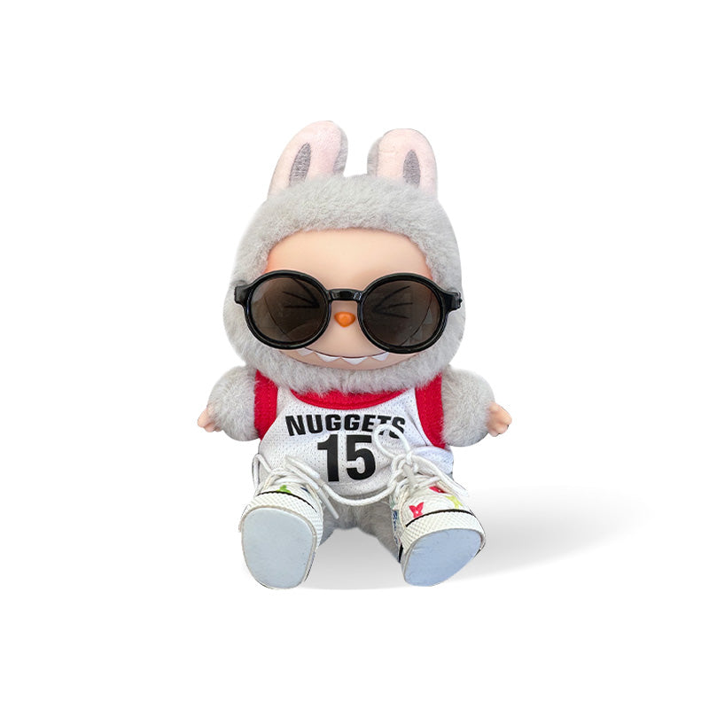 POP MART The Monsters Labubu Fashion Dress - Nuggets Jersey + Sunglasses + LV Style Shoes - ToyUnity
