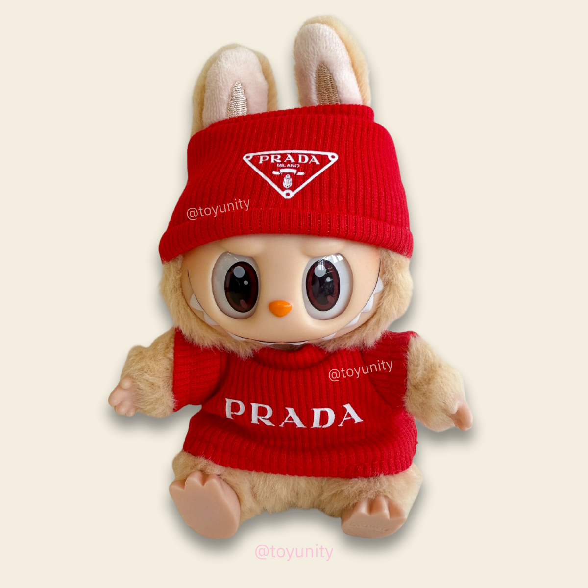Red Knit Winter Set for Collectible Dolls – Beanie & Sweater Outfit ToyUnity