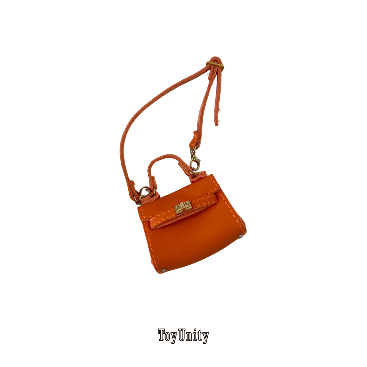 Miniature Luxury Orange Handbag - ToyUnity