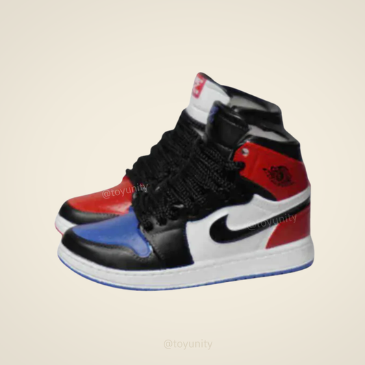 Mini High-Top Sneakers for Collectible Figures – Tricolor Edition ToyUnity