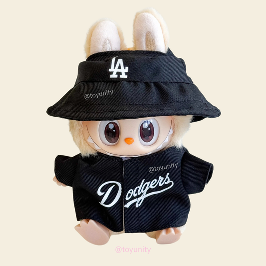 Labubu Black Baseball Set - Dodgers Inspired ToyUnity