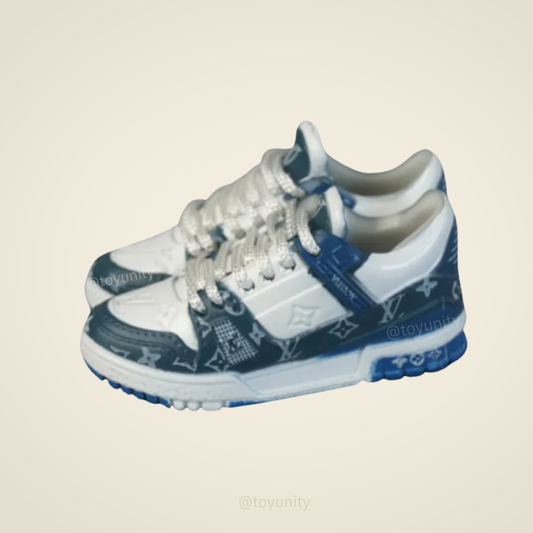 Miniature Monogram Low-Top Trainers – Blue Edition ToyUnity