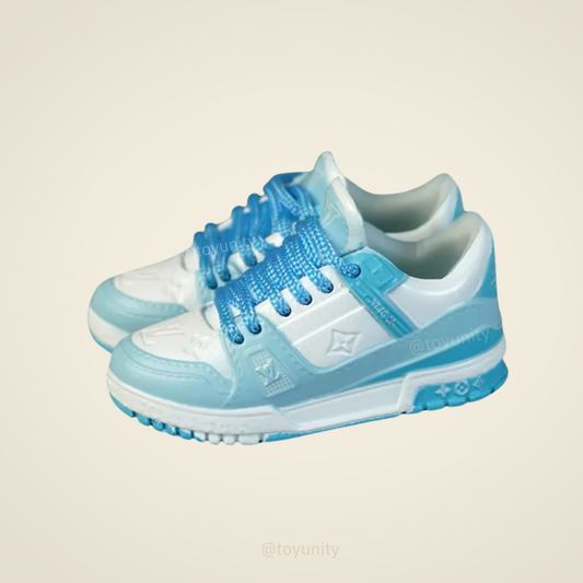 Miniature Monogram Low-Top Trainers – Ice Blue Edition ToyUnity