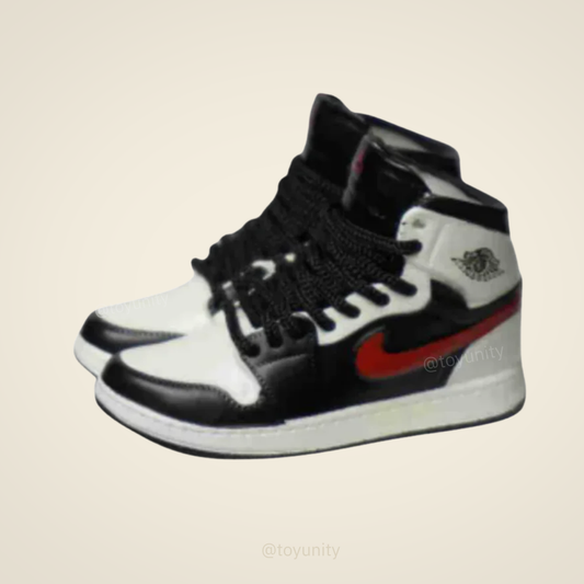 Mini High-Top Sneakers with Red Detailing – Street Style Classic ToyUnity