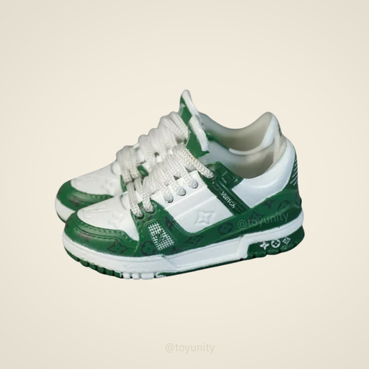 Miniature Monogram Low-Top Trainers – Green Edition ToyUnity