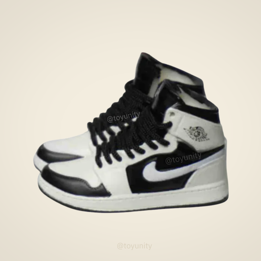 Dolls Retro High OG "Panda" Inspired High-Top Trainers White ToyUnity