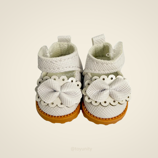 Labubu Bow Mary Jane Shoes white ToyUnity
