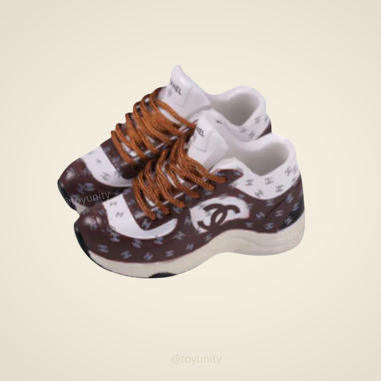 Dolls Coco Inspired Luxury Trainers Chocolate Brown ToyUnity