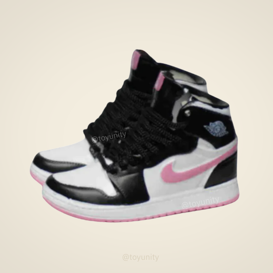 Mini Pink & White High-Top Sneakers – Doll Sneakers for Collectible Figures ToyUnity