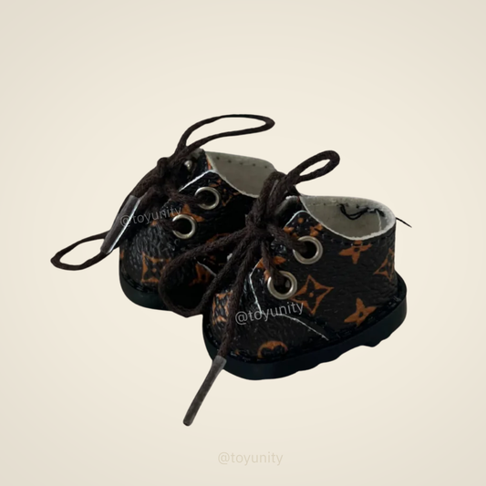 Mini Monogram Lace-Up Boots for Dolls ToyUnity
