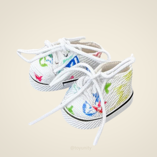 POP MART The Monsters Labubu Fashion Dress- LV style White Colour Shoes MY FUNBOX
