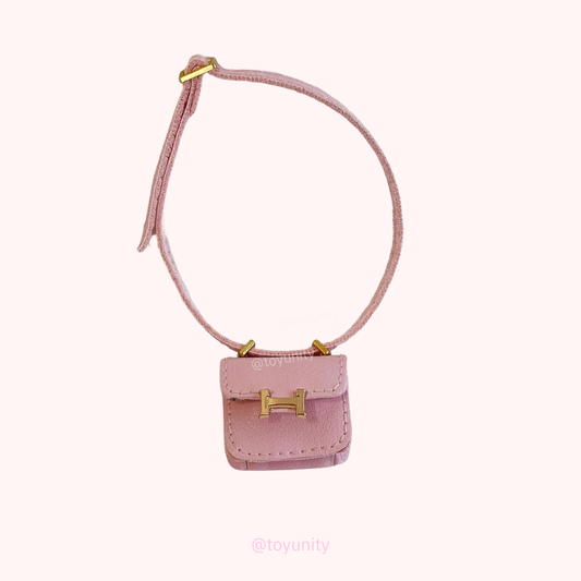 Mini Pink H-Inspired Crossbody Bag for Collectible Dolls – Sweet Elegance ToyUnity