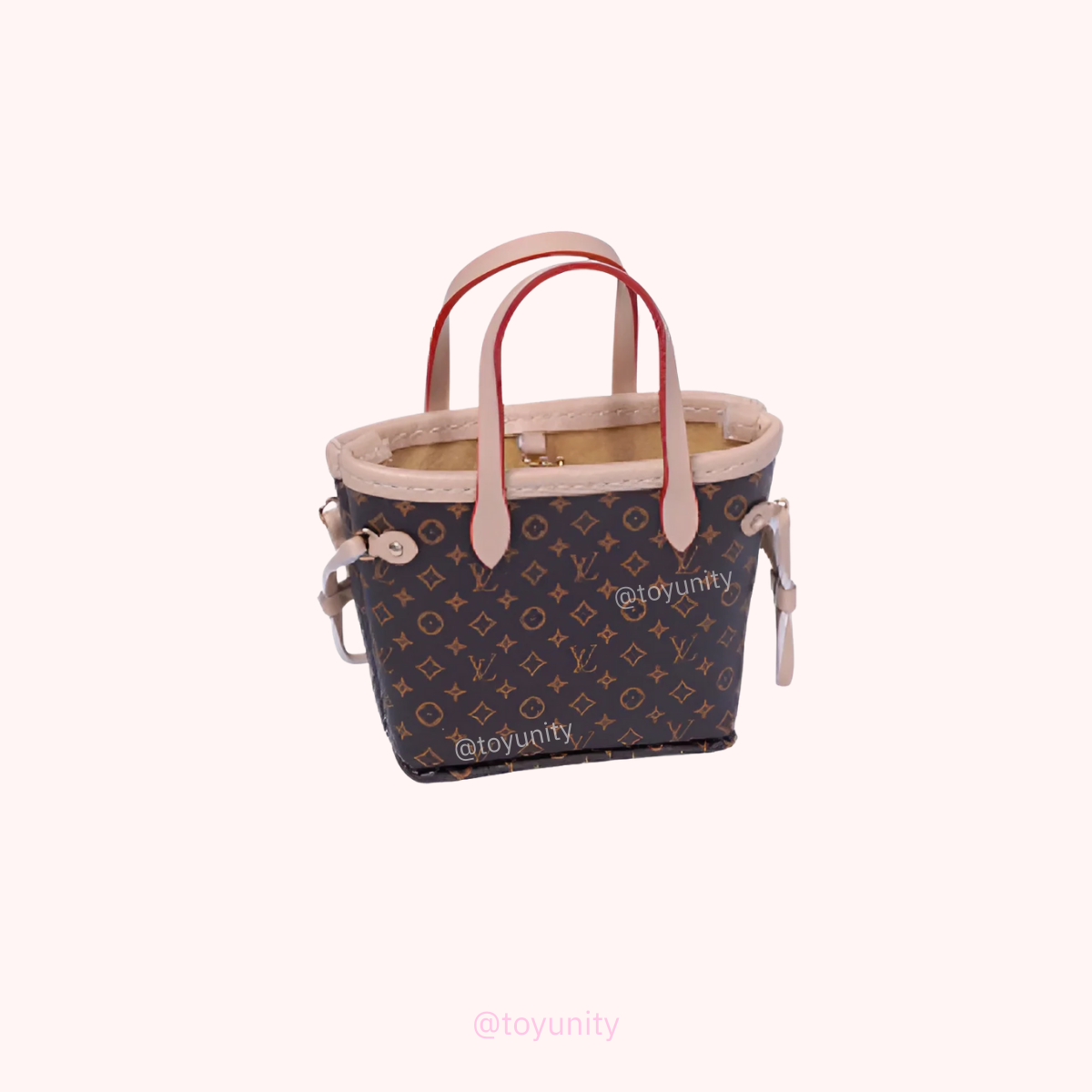 Mini Luxury Tote Bag for Collectible Dolls – Classic Monogram ToyUnity