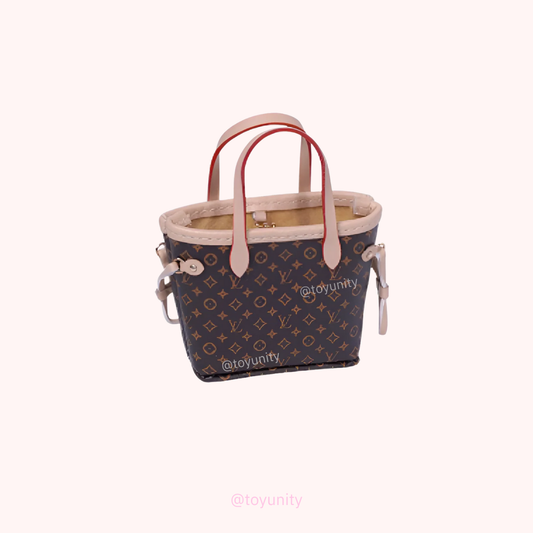 Mini Luxury Tote Bag for Collectible Dolls – Classic Monogram ToyUnity