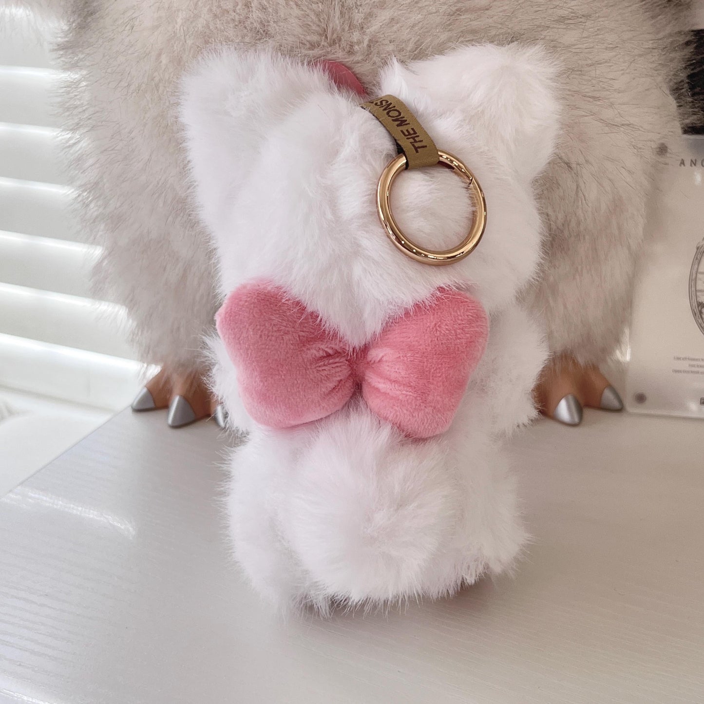 Custom labubu Doll Original Kitty Cat Bow Handmade Modification | Limited RARE