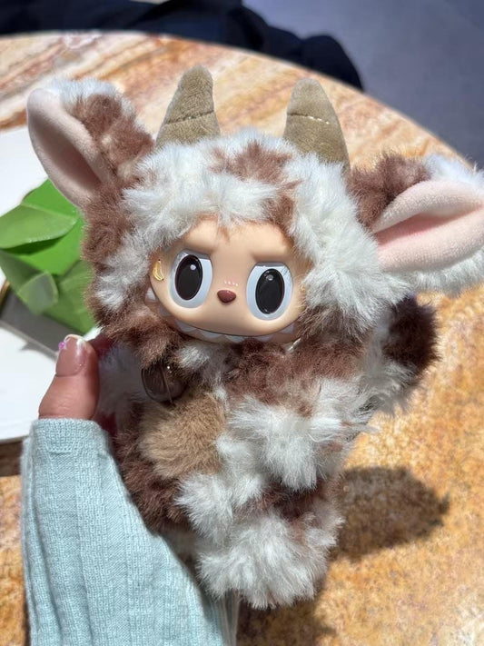 Custom labubu Doll Original cow mouse  Handmade Modification | Limited RARE | DIY (Copy)