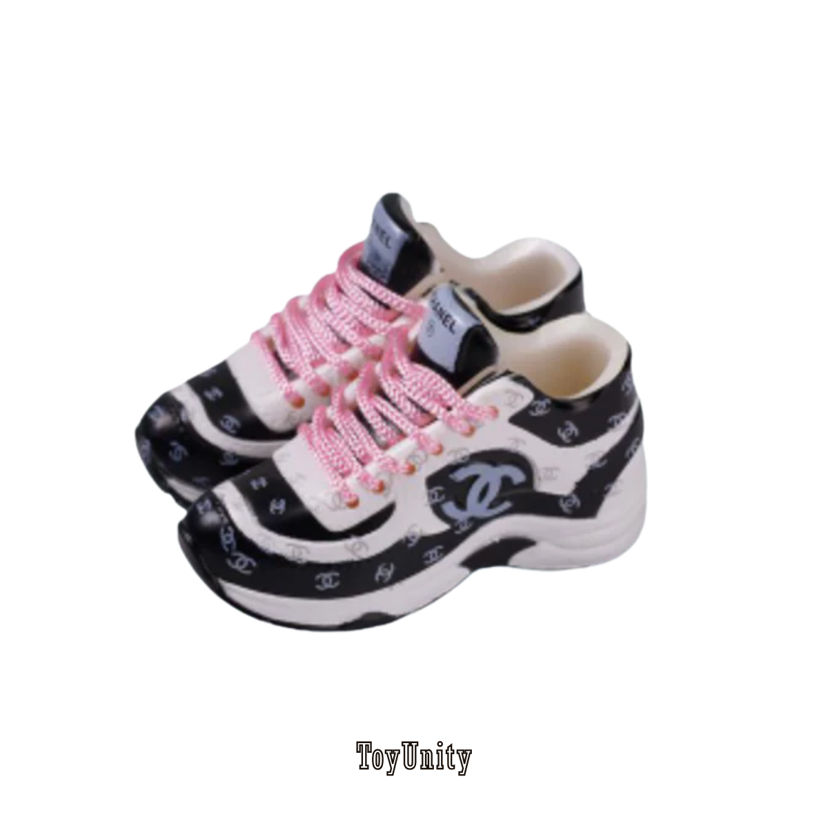Dolls Coco Inspired Luxury Trainers Black Pink
